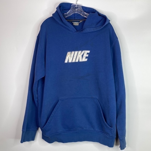 Nike Other - Vintage Nike There Is No Finish Line Blue Hooded Sweatshirt XL 90s